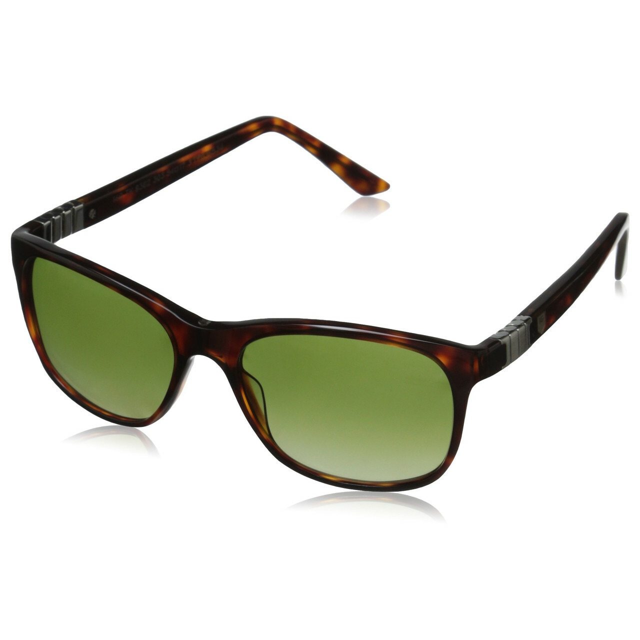 TAG Heuer 9382-303 Legend sunglasses featuring green polarized lenses and a tortoise brown acetate frame, stylish and functional for all occasions.